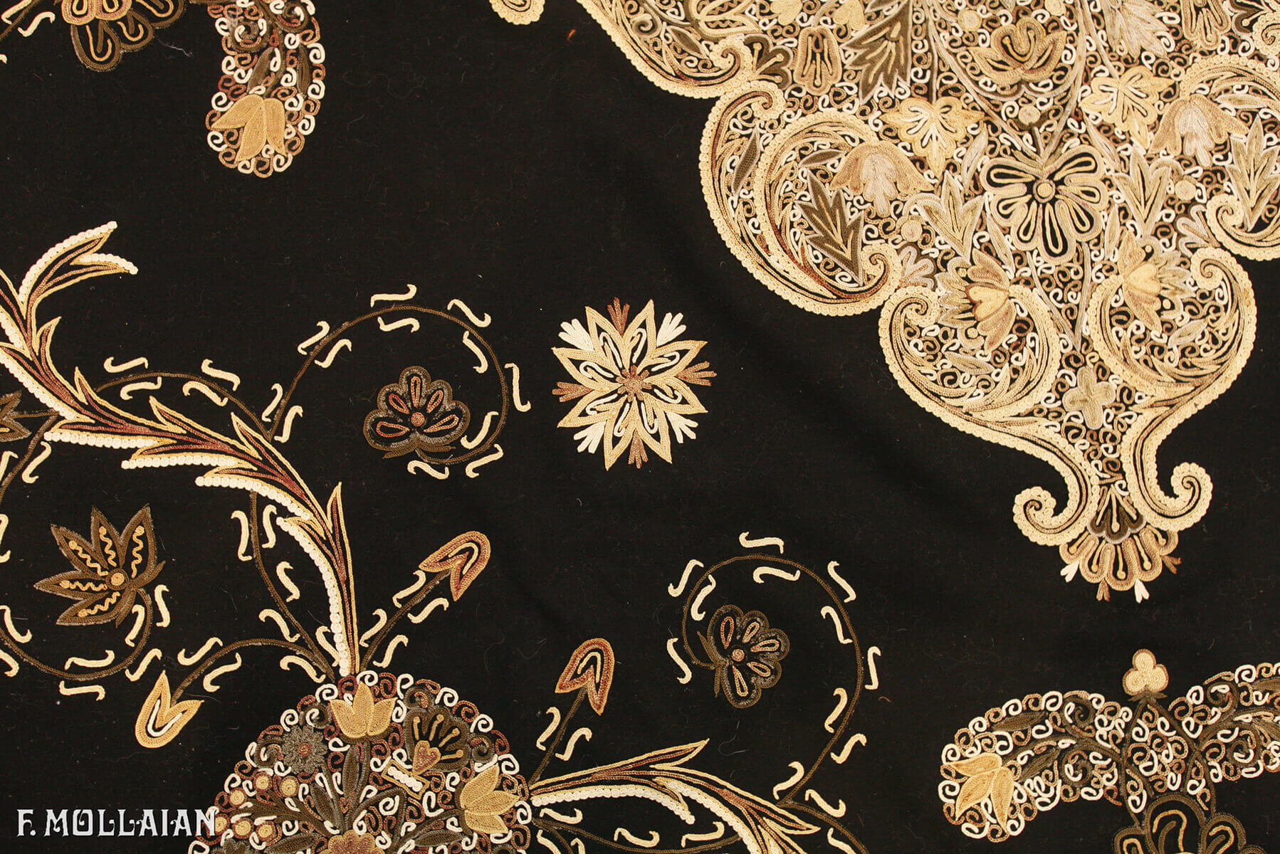 Antique Persian Rashti-Duzi Textile n°:13644414